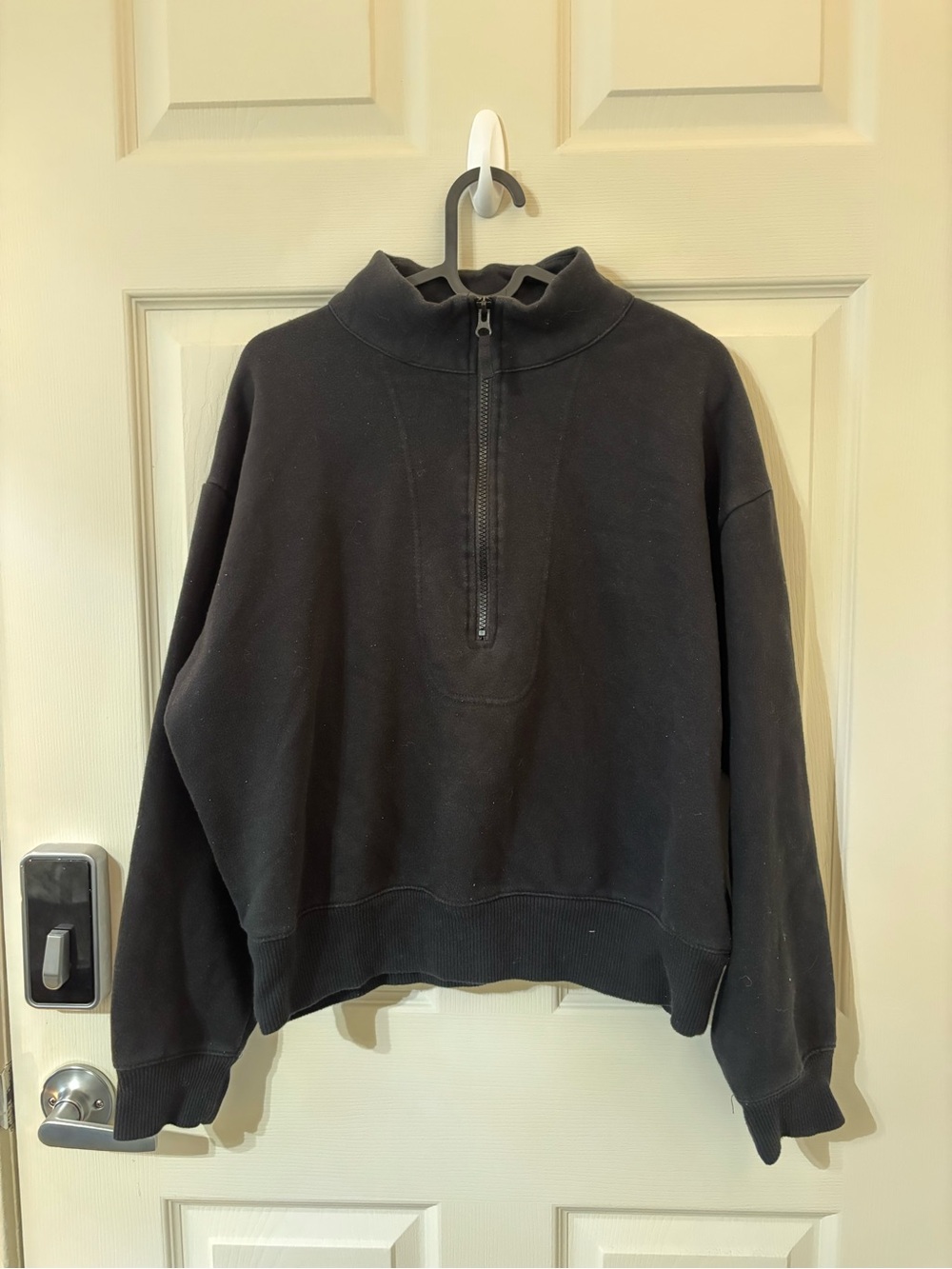 a new day Black Half-Zip Turtleneck Sweatshirt